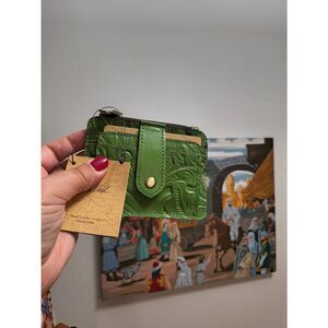 New Patricia Nash Green Leather Wallet